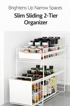 SLS 2-Tier Stackable Cabinet Rack