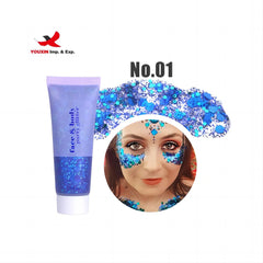 SLS Mermaid Holographic Glitter Gel